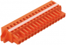 Buchsenleiste, 16-polig, RM 5.08 mm, abgewinkelt, orange, 231-316/027-000