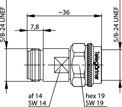 100024112 Telegärtner Koaxial Adapter Bild 2