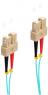 LWL-Duplex-Patchkabel, SC auf SC, 2 m, OM3, Multimode 50/125 µm