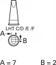 LHT E Weller Soldering tips, desoldering tips and hot air nozzles