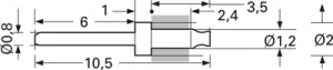 42.0055 Stäubli Electrical Connectors Steckerstifte für Leiterplatten