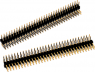 Stiftleiste, 16-polig, RM 2.54 mm, abgewinkelt, schwarz, 61301621021