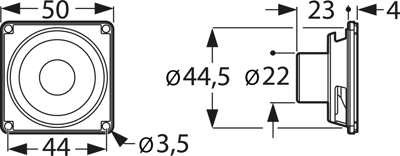 FRWS 5 SC 8 OHM VISATON Akustische Signalgeber Bild 2