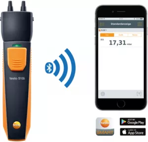 0560 1510 Testo Anemometer, Gas- und Druckmessgeräte