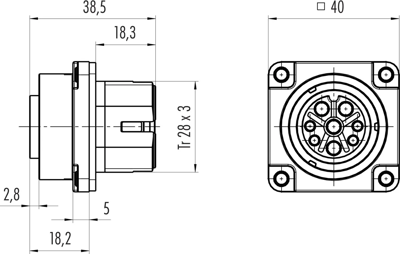 09 6520 000 12 binder Other Circular Connectors Image 2