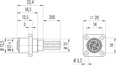 09 0692 070 04 binder Sensor-Aktor Kabel Bild 2