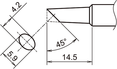 T18-C4 Hakko Lötspitzen, Entlötspitzen und Heißluftdüsen Bild 2