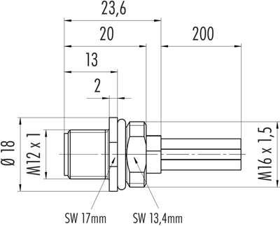 09 0691 300 04 binder Sensor-Actuator Cables Image 2