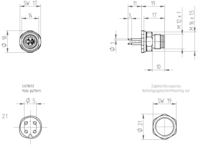 934536002 Lumberg Automation Sensor-Aktor Rundsteckverbinder