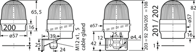 201 300 75 Werma Optische Signalgeber