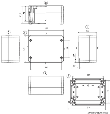 9526930000 Weidmüller General Purpose Enclosures Image 2