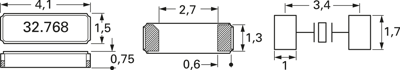 Q- 32,768000K-LC4115-20-E-12,5-TR Auris Quarze