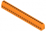 Leiterplattenklemme, 22-polig, RM 5 mm, 0,2-2,5 mm², 15 A, Schraubanschluss, orange, 1234190000