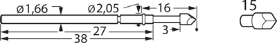 F78615B200G300 Feinmetall Prüfstifte