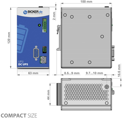 UPSI-1208DP2 Bicker Elektronik USV Bild 2