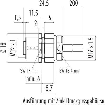 76 0832 0111 00012-0200 binder Sensor-Aktor Kabel Bild 2