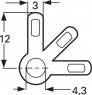 2825-71, Lötöse, versilbert