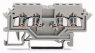 Doppeldurchgangsklemme, Federklemmanschluss, 0,08-1,5 mm², 2-polig, 18 A, 8 kV, grau, 279-626