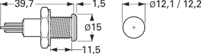 DX0505/BL/24 BULGIN Signal Lamps, Indicators, Arrays Image 2