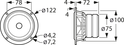 TI 100 8 OHM VISATON Akustische Signalgeber Bild 2