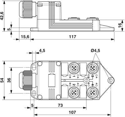 1452929 Phoenix Contact Sensor-Actuator Distribution Boxes Image 2