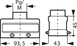 19300161421 Harting Gehäuse für schwere Steckverbinder