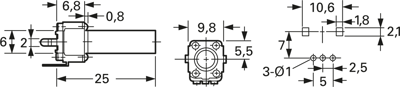 RK09 K113 10K LOG ALPS Potentiometer