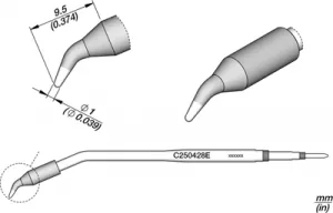 C250428E JBC Soldering tips, desoldering tips and hot air nozzles