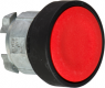 Drucktaster, unbeleuchtet, tastend, Bund rund, rot, Frontring schwarz, Einbau-Ø 22 mm, ZB4BA47