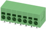 Leiterplattenklemme, 7-polig, RM 5 mm, 0,2-4,0 mm², 24 A, Federklemmanschluss, grün, 1991024