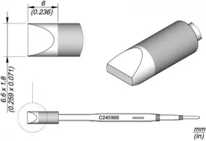 C245966 JBC Soldering tips, desoldering tips and hot air nozzles