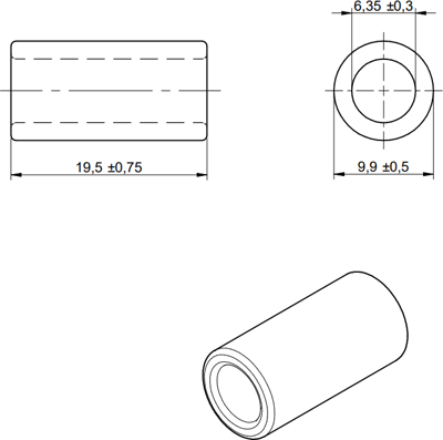 74270061 Würth Elektronik eiSos Ferrit-Kabelkerne Bild 2