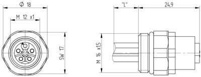 934980501 Lumberg Automation Sensor-Aktor Rundsteckverbinder Bild 2