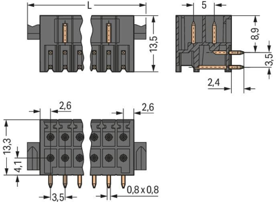 713-1422/116-000 WAGO PCB Connection Systems Image 2