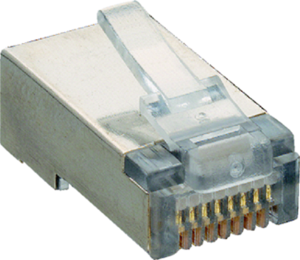 Stecker, RJ45, 8-polig, 8P8C, Cat 3, Schneidklemmanschluss, Kabelmontage, P 129 S