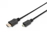 HDMI High Speed mit Ethernet Anschlusskabel, 1 m