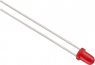 LED, THT, T-1 (3 mm), Ø 3 mm, rot, 640 nm, 0.12 bis 0.16 cd, 40°, 151031SS04000