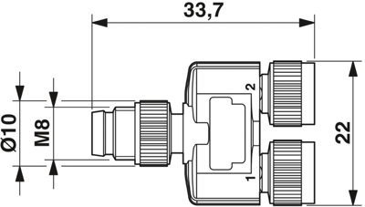 1696183 Phoenix Contact Sensor-Actuator Adapter Image 2