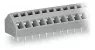 Leiterplattenklemme, 36-polig, RM 5 mm, 0,08-2,5 mm², 16 A, Käfigklemme, lichtgrau, 236-436/332-009/999-950