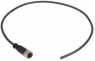 Sensor-Aktor Kabel, M12-Kabeldose, gerade auf offenes Ende, 5-polig, 0.5 m, PUR, schwarz, 21348500592005