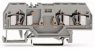 3-Leiter-Basisklemme, Federklemmanschluss, 0,08-4,0 mm², 2-polig, 10 A, 6 kV, grau, 281-610