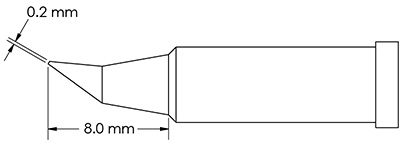 GT4-CN0002R METCAL Lötspitzen, Entlötspitzen und Heißluftdüsen