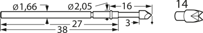 F78614S200L300 Feinmetall Prüfstifte Bild 3