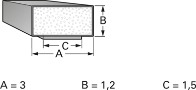 DRE3X1,2NI-N1,5V0-1,0M MTC Gehäusezubehör