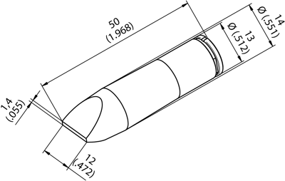 0242CDLF120/SB Ersa Lötspitzen, Entlötspitzen und Heißluftdüsen Bild 2