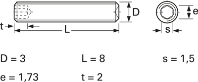 091603008Z Screws, Threaded Rods