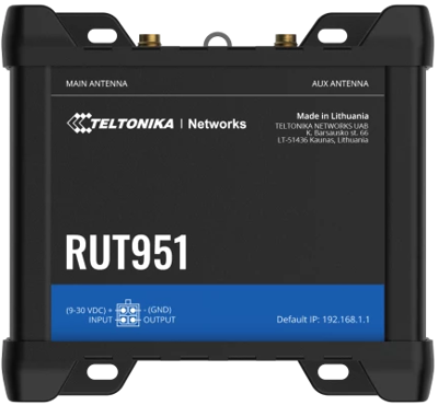 RUT951000000 TELTONIKA NETWORKS, UAB Server, Router Bild 1