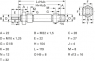 Miniatur-Zylinder, doppeltwirkend, 0,5 bis 10 bar, Kd. 25 mm, Hub 125 mm, 28.29.125