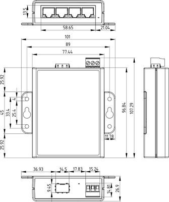 SW-084 BRAINBOXES ETHERNET-Switches Bild 5