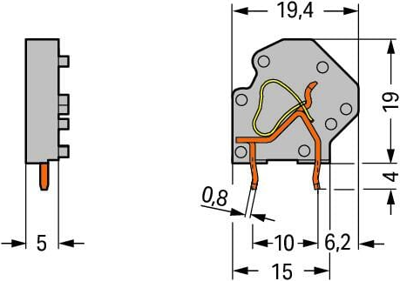 745-3809 WAGO Leiterplattenklemmen Bild 2